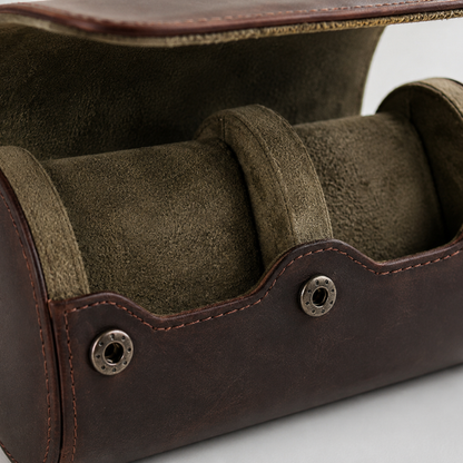 Leather Watch Roll — for 2 Watches