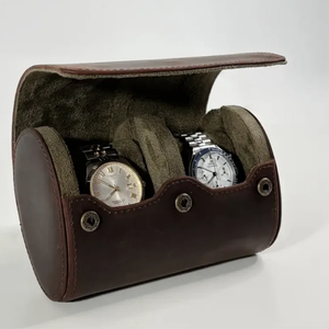 Leather Watch Roll — for 2 Watches