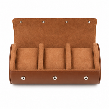 Leather Watch Travel Case — 3 Slots