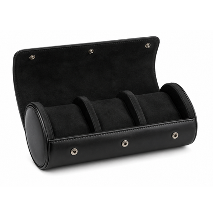 Leather Watch Travel Case — 3 Slots